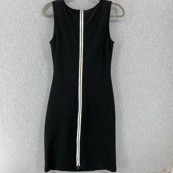 Kenneth Cole New York Women's 8 Sleeveless Dress Black Ruched Business Classic - Picture 2 of 8